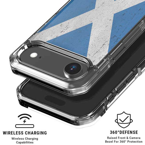 Scotland Flag Distressed iPhone 17 Air Clear Case